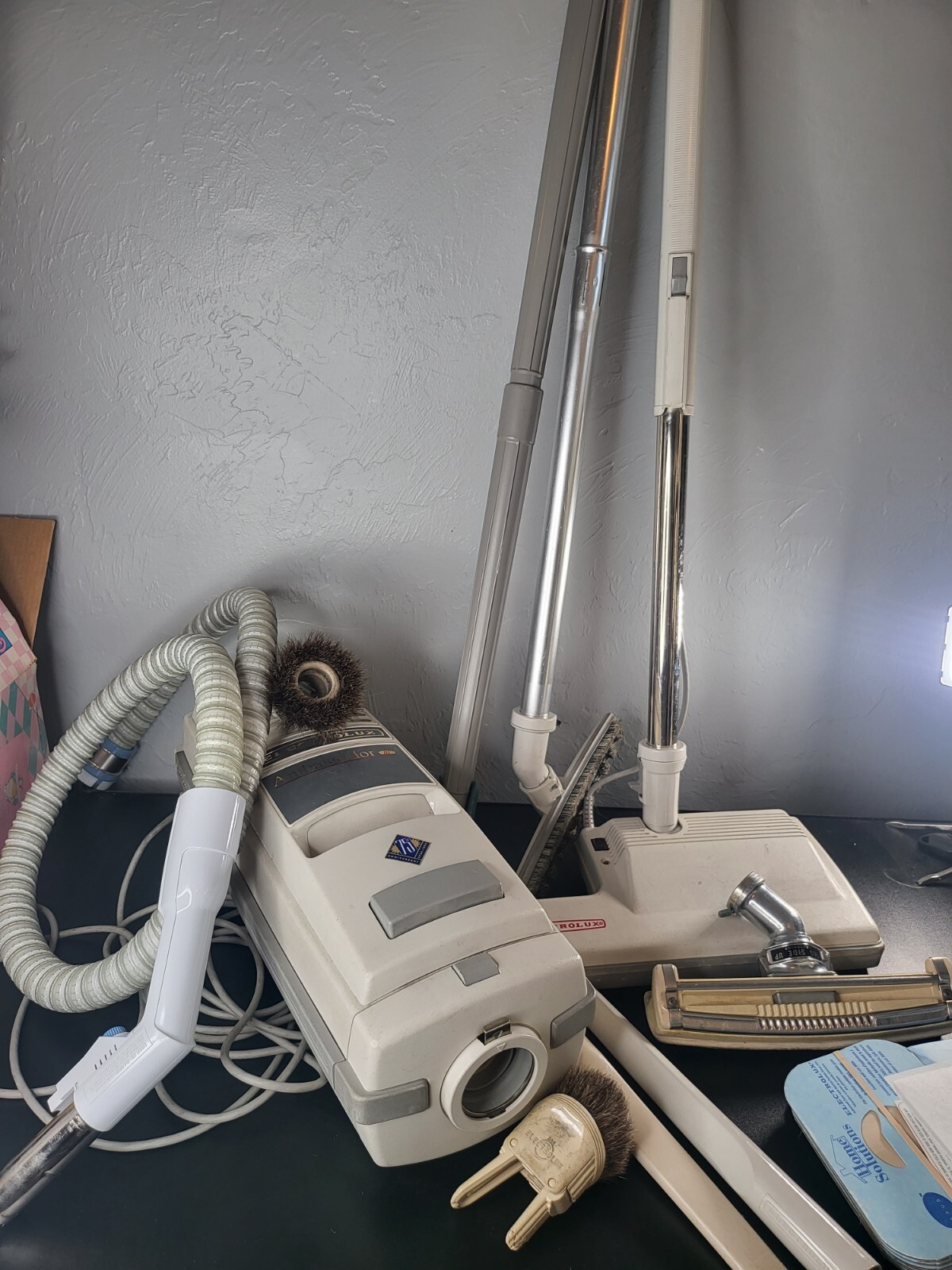 VINTAGE ELECTROLUX AMBASSADOR CANISTER VACUUM CLEANER W/ATTACH. & MORE