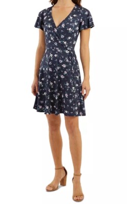 bcx juniors' floral-print ruched bodycon dress BCX Juniors Floral-Mesh Ruched Asymmetric Midi Dress Color Pink Floral Size  S