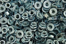 (350) Serrated Flange 5/16-18 Hex Lock Nuts - Zinc Plated