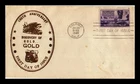 DR JIM STAMPS US COVER CALIFORNIA GOLD CENTENNIAL FDC THERMOGRAPHED ADDRESSED