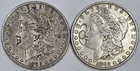 2 - 1882 & 1883 90% Silver Morgan Dollars BELOW MELT