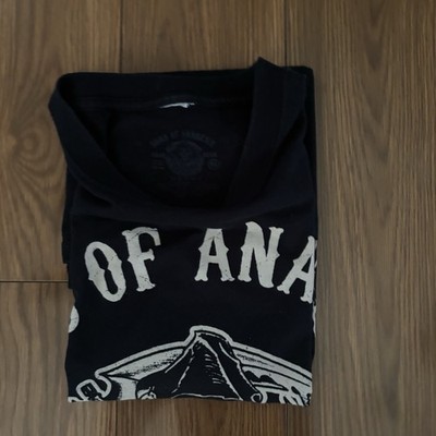 Sons Of Anarchy Mens Large Black Reaper Graphic Shirt Y2k Vintage
