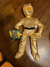 Star Wars Buddies C-3PO Plush Kenner 1997 Vintage Action Figure with Tags