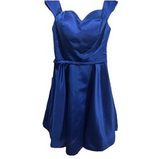 Milkmaid Midi Dress Woman’s S Blue Babydoll Fairy Coquette Prom Event Demure