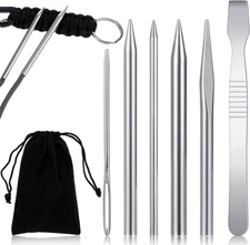 6Pcs Paracord Tools Set - Jig, Needle, Lacing & Stitching Accessories