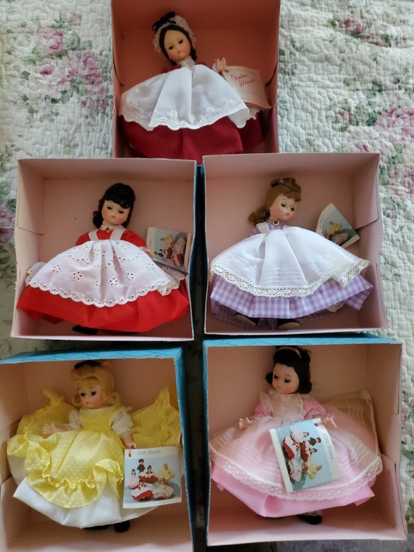 Vintage Madame Alexander 7" Little Women Dolls Lot of 6 New In Box
