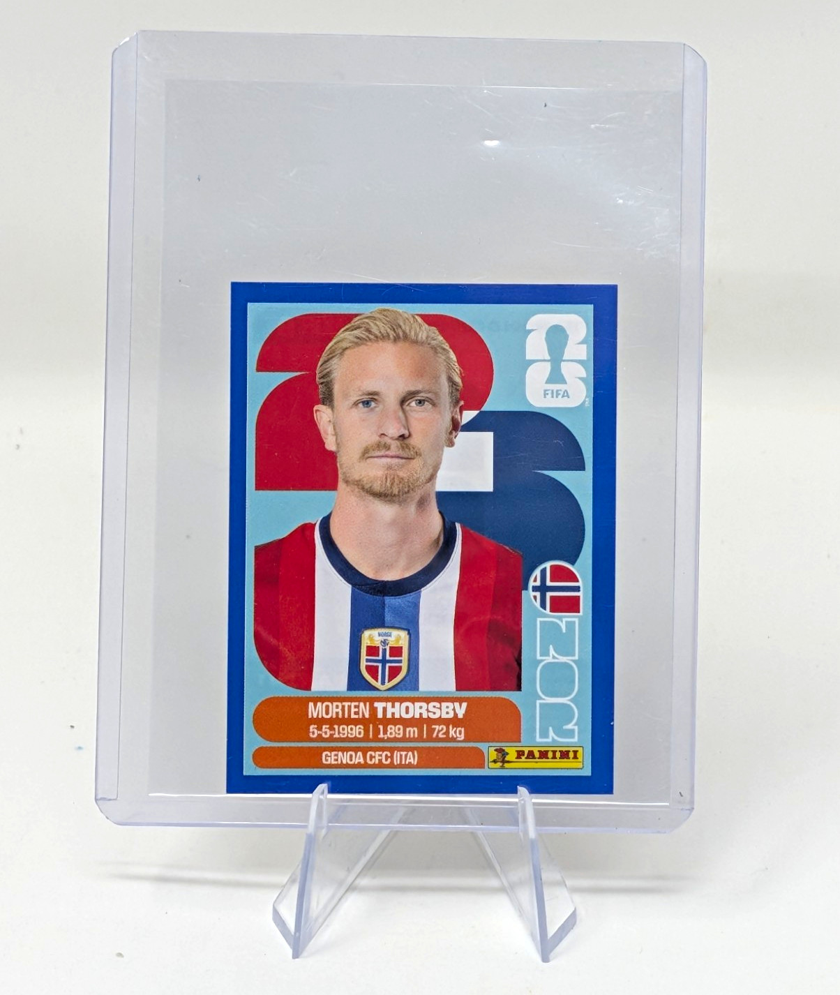 Panini Mosaic FIFA Road to World Cup Blue Mosaic Prizm /99 Thorsby #57