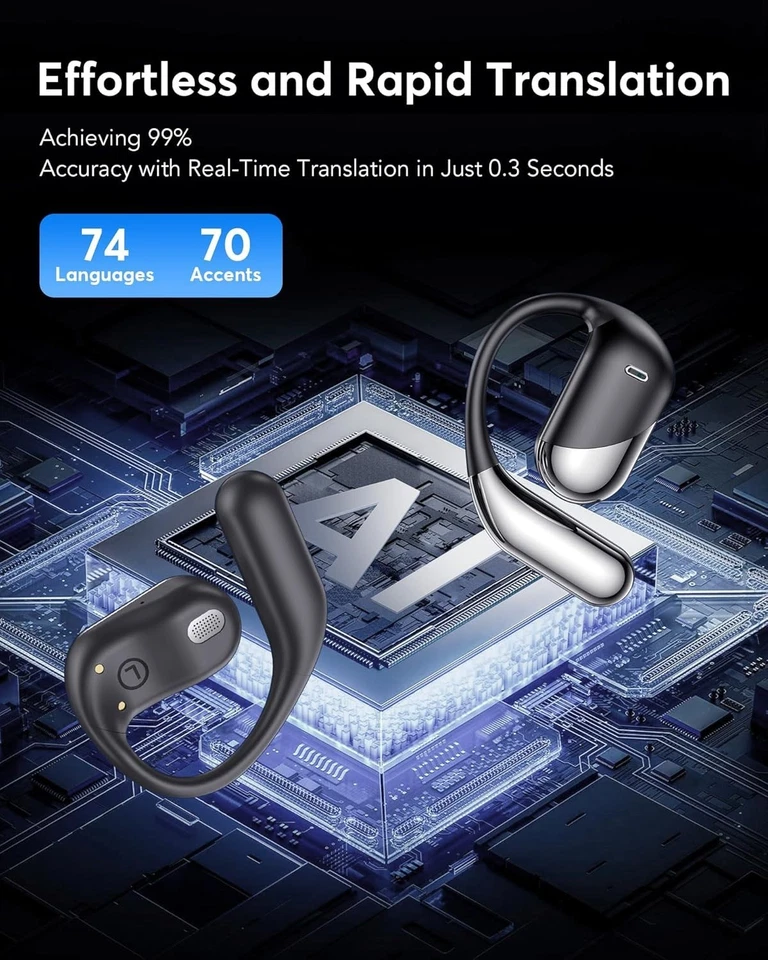AI Language Translator Device Real-time Smart Instant Voice 144 Languages 60hr - Image 3 of 4