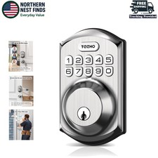 Smart Keyless Entry Lock with Backlit Keypad   Waterproof  Easy Installation