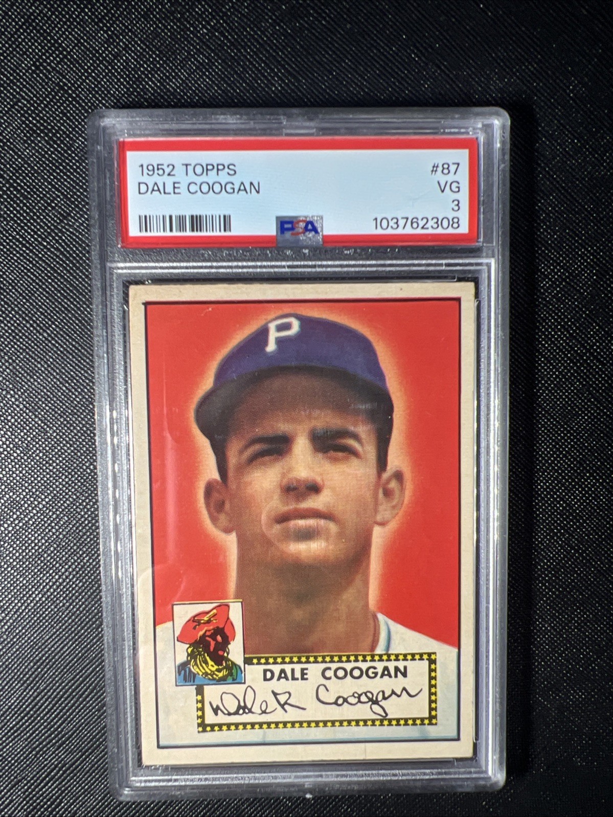 1952 Topps #87 Dale Coogan PSA 3 VG Pittsburgh Pirates view 1