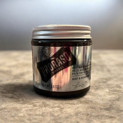 PRORASO Single Blade Beard Exfoliating Paste Mint & Rosemary Deep Cleanser