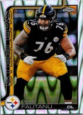 Topps Chrome Football Troy Fautanu #256 Raywave