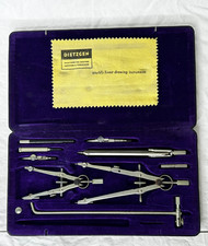 Instrumentos de dibujo Dietzgen estuche herramientas de dibujo ingeniero dibujo arquitecto de colección