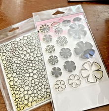 The Stamps of Life Stamp Die Sets EUC Newport Flower backgrounds 3 sets