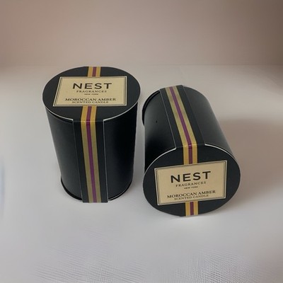 Nest Scented Candle LOT OF 2 MOROCCAN AMBER 0.95oz AS PICT, NEW NOBOX