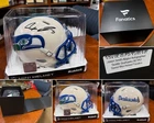 Jaxon Smith-Njigba Signed Seahawks Auto Riddell Retro Speed Mini Helmet White