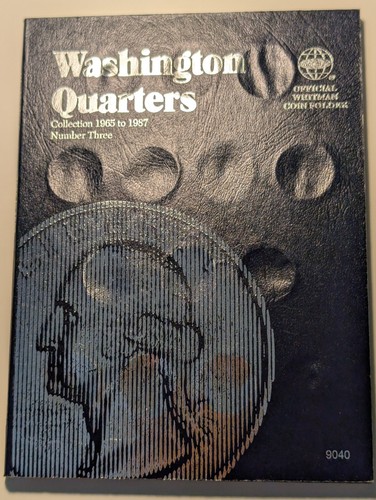 whitman washington quarter folder 1965-1987 #3 volume 9040 no reserve