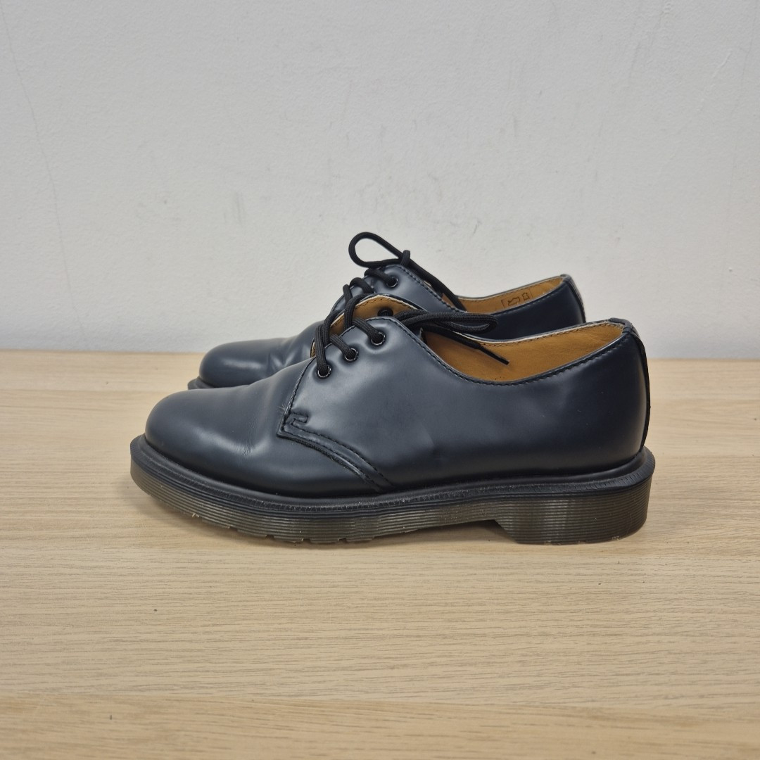 Dr Martens 1461 Navy Leather Plain Welt Oxford School Work Shoes Uk 4 Eu 37