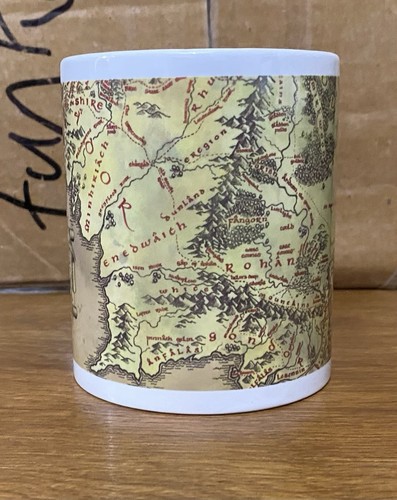 The Hobbit Map of Middle-earth Mug An Unexpected Journey 11 oz Ceramic 2012 LOTR - Picture 2 of 9