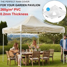 Gazebo Patio Top Tettoia di Ricambio Impermeabile PVC Pop-up Copertura Gazebo Istantaneo