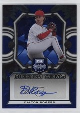 2023 Panini Elite Extra Edition Hidden Gems Blue Dalton Rogers #HG-DRG Auto 1dg3