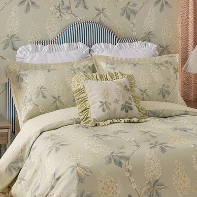 Sanderson Chestnut Tree Bettbezug King Size Grau Blau & Salbei
