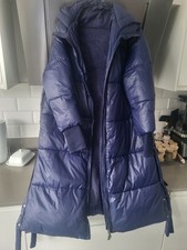 Navy Long puffa Jacket