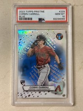 2023 Topps Pristine Corbin Carroll Blue Refractor /75 RC PSA 10!!