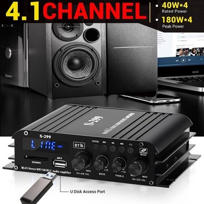 Mini 4.1-Kanal Digital-Leistungsverstärker Bluetooth Speaker Amplifier Heim/Auto