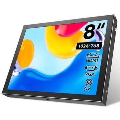 8 Inch Eyoyo Display HDMI/VGA/AV fr PC Security Cam Raspberry pi PS4 Monitor