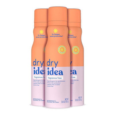 Fragrance-Free Dry Spray Deodorant & Antiperspirant for Women - Hypoallergenic f