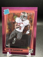 2021 Donruss Clearly Purple /500 #288 Jaelon Darden Rated Rookie
