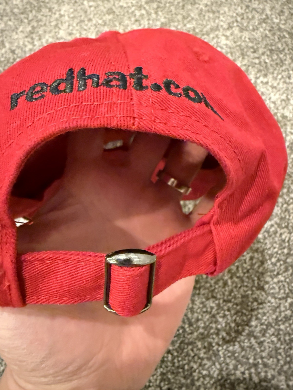 Linux Red RedHat Hat Logo Adjustable - image 4