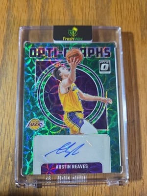 2024/25 Optic Opti-Graphs Austin Reaves Los Angeles Lakers Auto Green /25 SSP