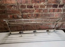 DISCONTINUED Pottery Barn Polished Nickel 3-Hook Bathroom Train Rack
