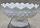 VTG Fenton 3547569 Milk Glass Hobnail Footed Pedestal Multi 6 Candle Holder