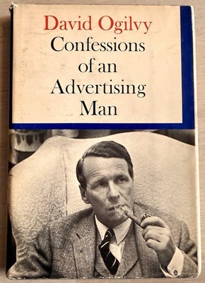 Confessions of an Advertising Man David Ogilvy SIGNED 1964 DJ folded with Ad Art