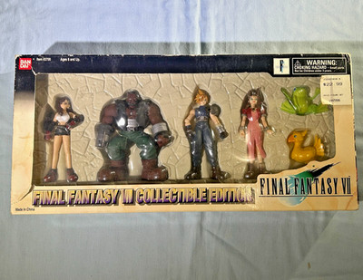 1998 BANDAI FINAL FANTASY VII COLLECTIBLE EDITION #3700 TOY FIGURE SET - NOMURA