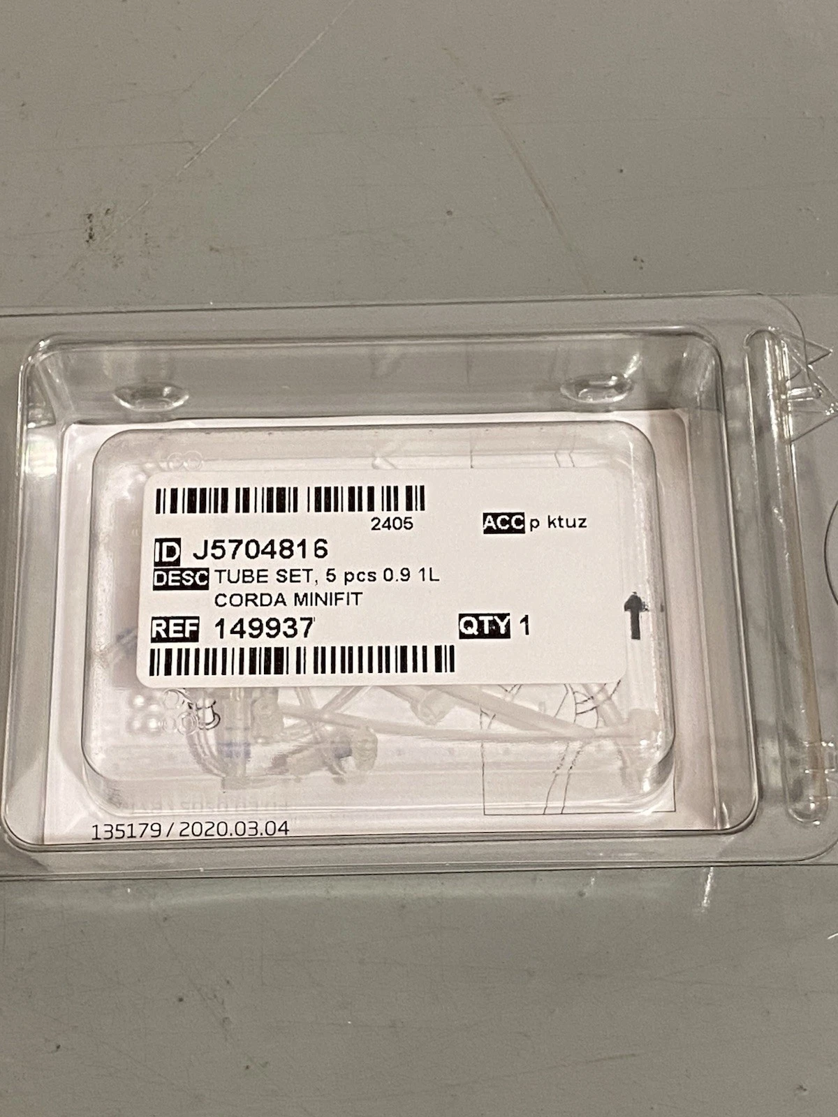 Oticon miniFIT Corda Tube Set 0.9 1L Pack Of 5 Brand New J5704816 3