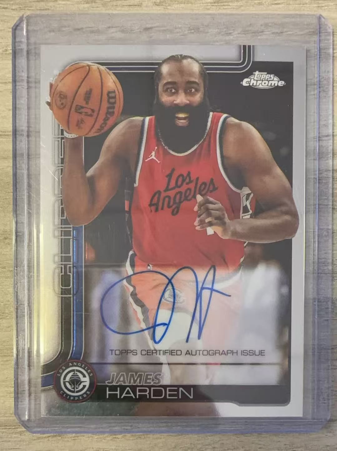2025 Topps Chrome Autograph #TCA-JH James Harden AUTO Clippers