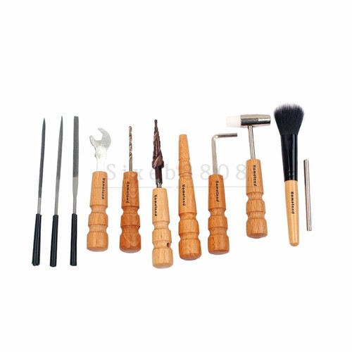 11PCS Guitar Care Tool Full Set Repair Maintenance Tech Kit Tool Bag - 第 1/5 張圖片