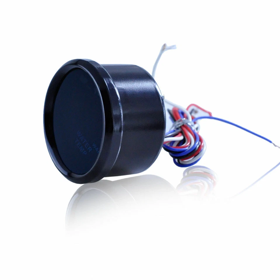 Car Motor Black 2" 52mm Blue Digital LED Car Gauge Fahrenheit Water Temp Gauge - Image 4 of 4