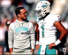 Mike McDaniel Miami Dolphins Autographed 8x10 Photograph (BAS)