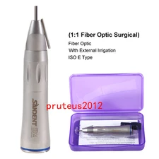 Dental LED Fiber Optic Straight Nose Cone Handpiece Surgical External sandent