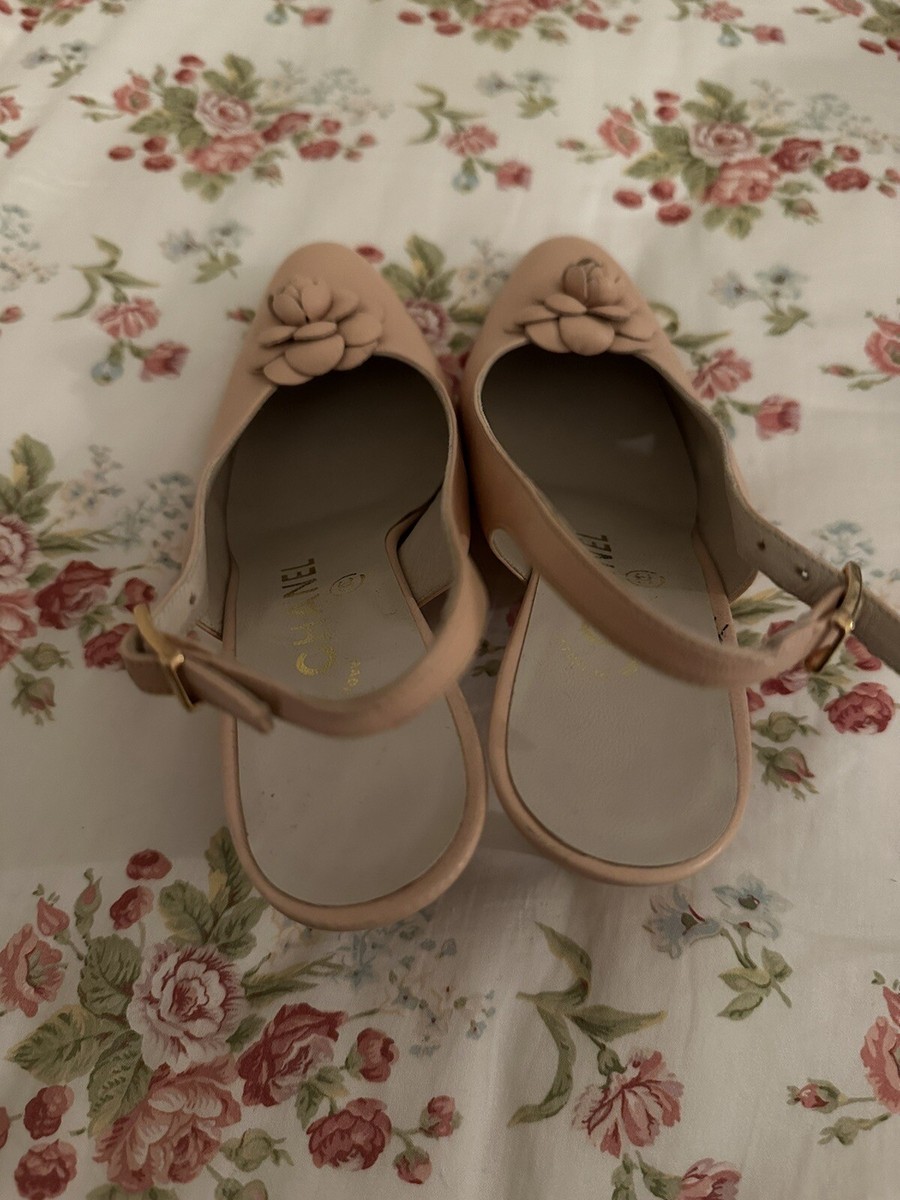Pink Chanel Rose Flower Heels | eBay