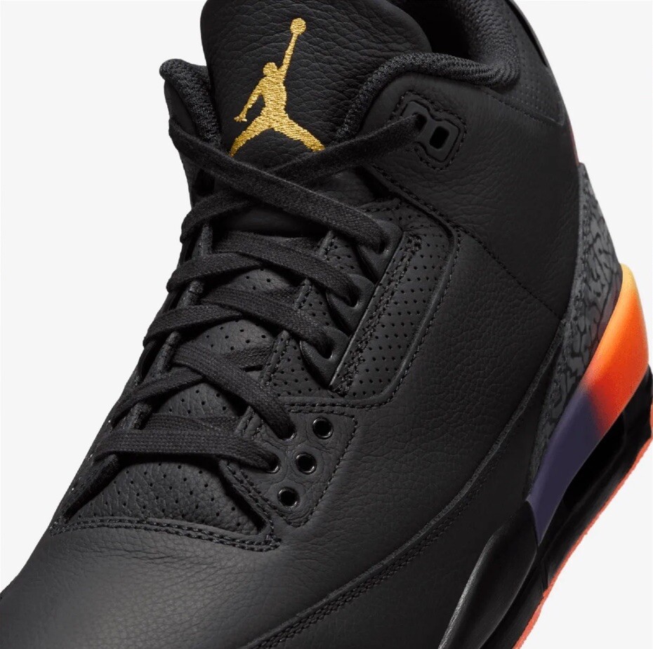 Jordan 3 Retro J Balvin Rio Black Solar UK9 image 6