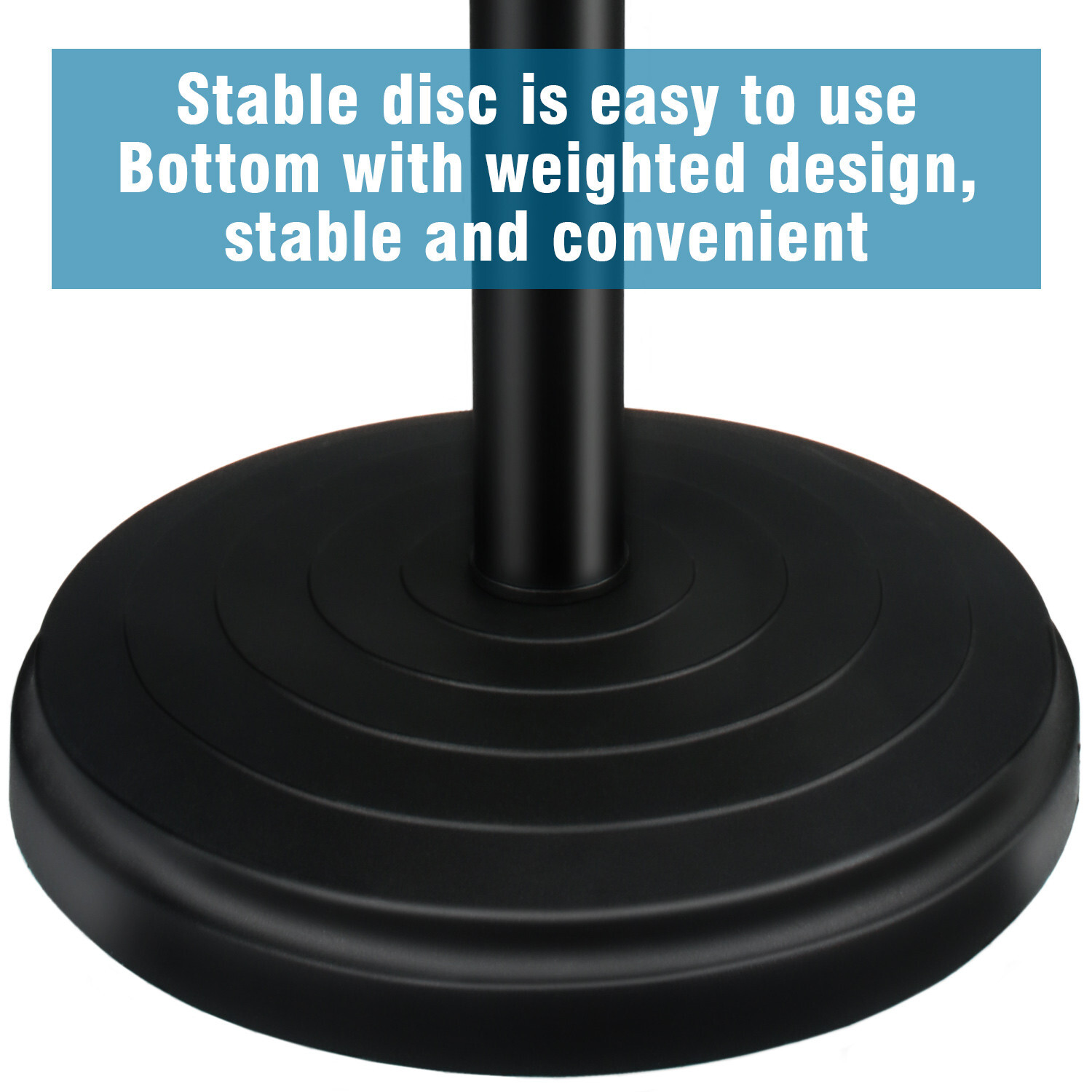 Universal 180° Adjustable Desktop Microphone Stand Tabletop Round Base