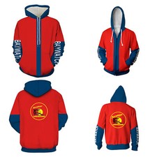 Baywatch Lifeguard 3D Hoodies Cosplay Erwachsene Sweatshirts Jacke Mäntel Kostüm
