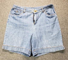 Bill Blass blue denim shorts women size 8 vintage 100 Cotton