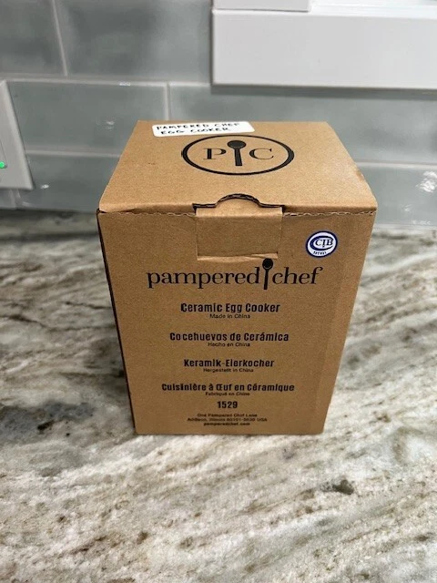 Pampered Chef Ceramic Egg Cooker New In Box - Image 2 of 4